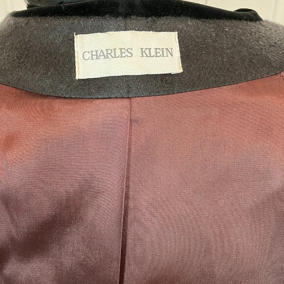 Vintage Charles Klein Victorian Inspired Wool Blend Coat Size L - Picture 7 of 9